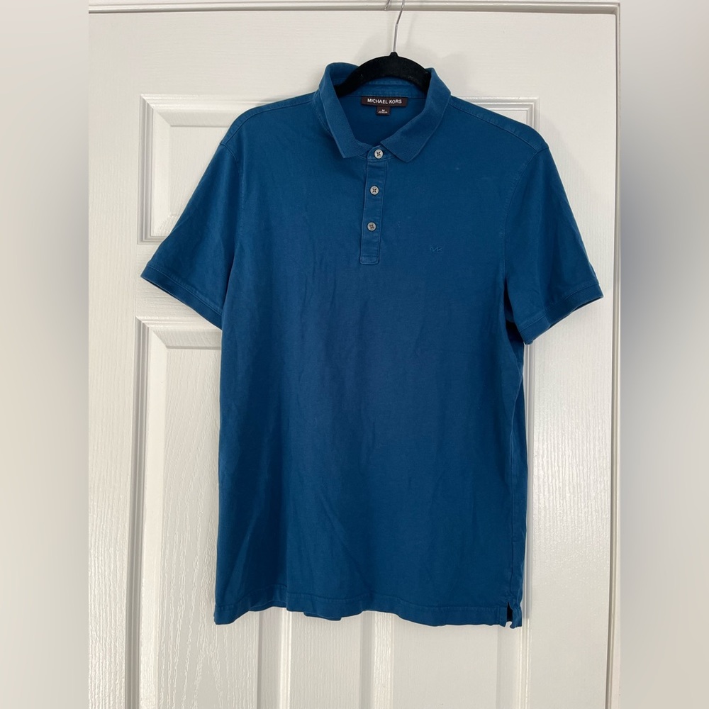 Michael Kors Blue Polo Shirt Classic Fit